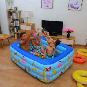 Family Size Inflatable Swimming Pool for Kids & Adults | Heavy Duty Thick PVC Backyard Outdoor Swimming pool