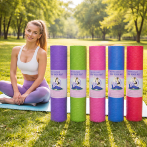 Yoga Mat Non-Slip Exercise & Fitness Mat | Premium Yoga, Pilates & Floor Workout Mat for Home & Gym