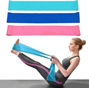 Professional Resistance Bands (3 Resistance Levels) – Elastic Workout Bands for Physical Therapy, Injury Recovery, Yoga, Pilates & Strength Training