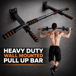 Heavy Duty Wall Mounted Pull Up Bar – Multi-Grip Chin Up & Upper Body Workout Bar for Home Gym