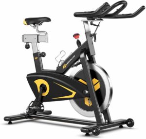Indoor Magnetic Exercise Bike with Adjustable Resistance & Multi-Position Seat | Fitness Cycle with 10KG Flywheel, Digital Monitor & Non-Slip Pedals | Heavy Duty Indoor Workout Bike (Up to 130KG Capacity)