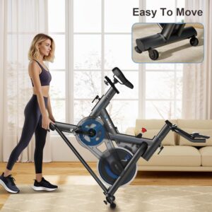 Cyclace Exercise Bike – Premium Indoor Stationary Bike for Home Cardio Workout, Magnetic Resistance, LCD Display, Ultra Quiet Operation, 300 lbs Capacity 81J6lM8nMdL. AC SL1500 300x300