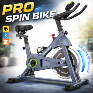 Cyclace Exercise Bike – Premium Indoor Stationary Bike for Home Cardio Workout, Magnetic Resistance, LCD Display, Ultra Quiet Operation, 300 lbs Capacity