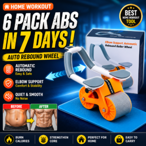 Automatic Rebound Ab Roller Wheel for Abs Workout – Core Strength Trainer for Home Gym (Men & Women)